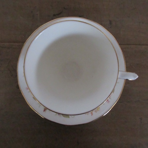 イギリス製 Colclough コールクロ カップアンドソーサー ケーキプレート トリオ ヴィンテージ雑貨 tableware 1380sc_画像7