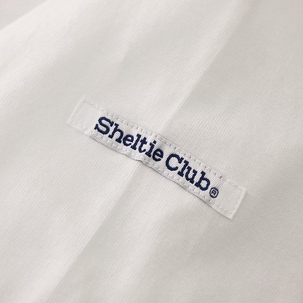 新品 シェルティークラブ 24SS 刺繍 ポケット 長袖 Tシャツ L 白 【SH1441110_7】 春夏 Sheltie Club クルーネック ロンT カットソー_画像9