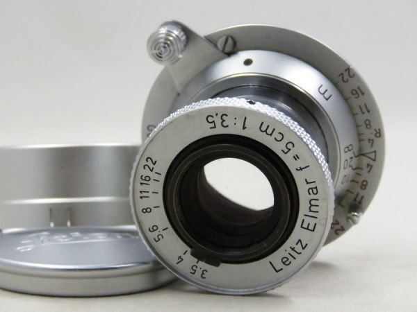 [21429W2]★超極上美観★LEICA ELMAR 5cm F3.5 沈胴 Lマウント Red Elmar 赤エルマー フード付き_専門店より限定入荷しました！！