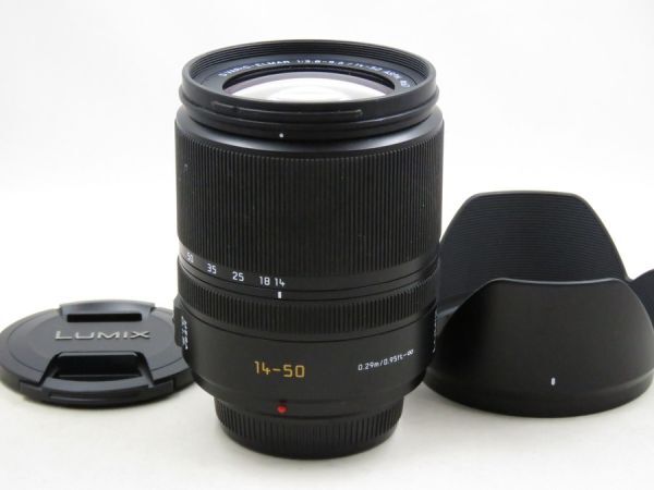 [21605Y1]★完動品★Panasonic D VARIO-ELMAR 14-50mm F3.8-5.6 ASPH MEGA フード付き_完動品です！!