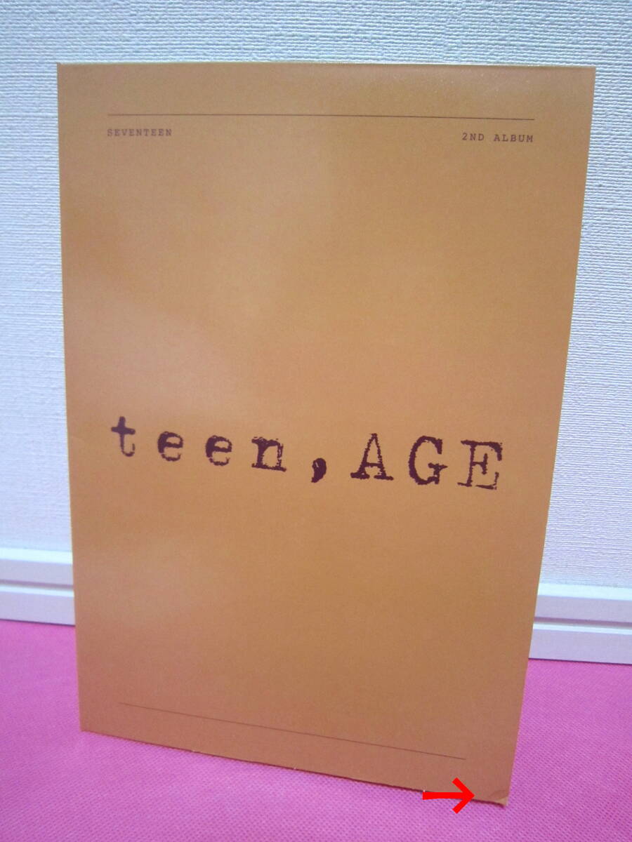 K-POP♪ SEVENTEEN セブンティーン 2集「TEEN,AGE」ORANGE Ver. 韓国盤CD＋フォトブック／廃盤！ディスク良好！の画像5