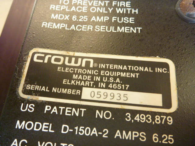 CROWN AMCRON クラウン アムクロン D-150A SERIESⅡ 中古良品！！！！！_画像9