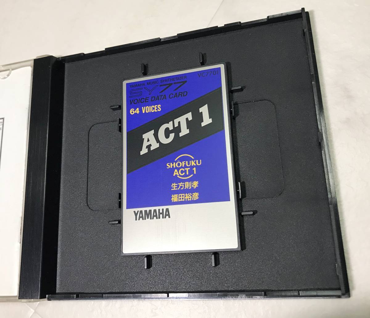YAMAHA ヤマハ SY77 SHOFUKU ACT1 ボイスデータカード 中古YAMAHA ヤマハ SY77 ACT 1 VOICE DATA CARD