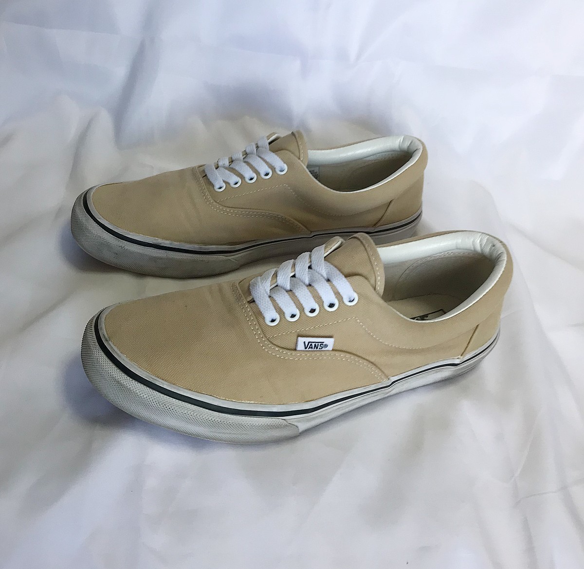 VANS バンズ ERA エラ V95CLA キャンバス ローカットスニーカー US10 JP28.0cm ベージュの画像6