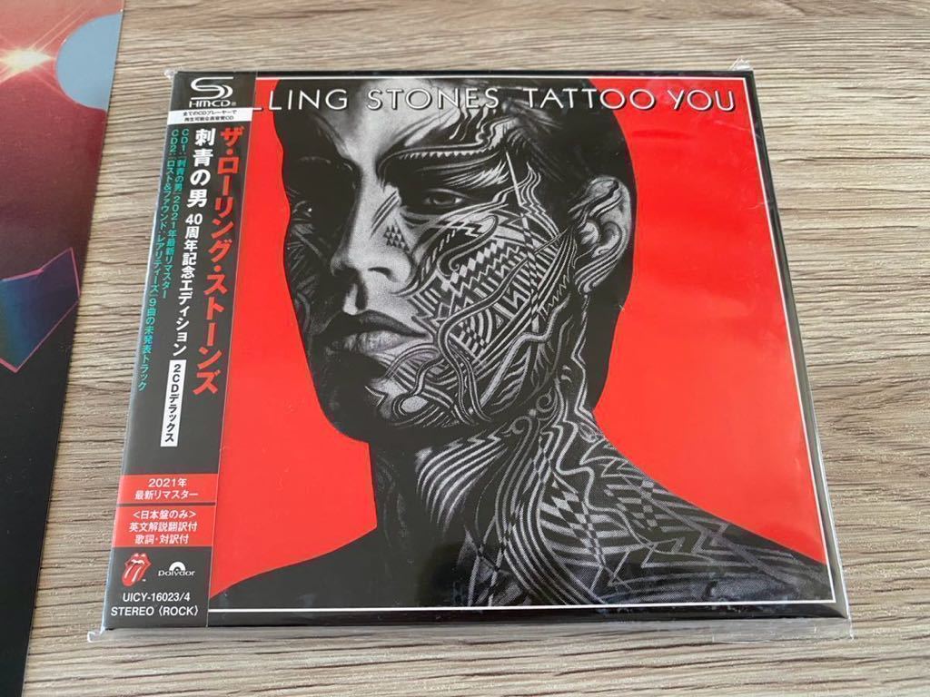 新品　40周年記念高音質日本盤2SHM-CD+特典クリアファイル　ローリング・ストーンズ　Rolling Stones 刺青の男　Tattoo You デラックス盤