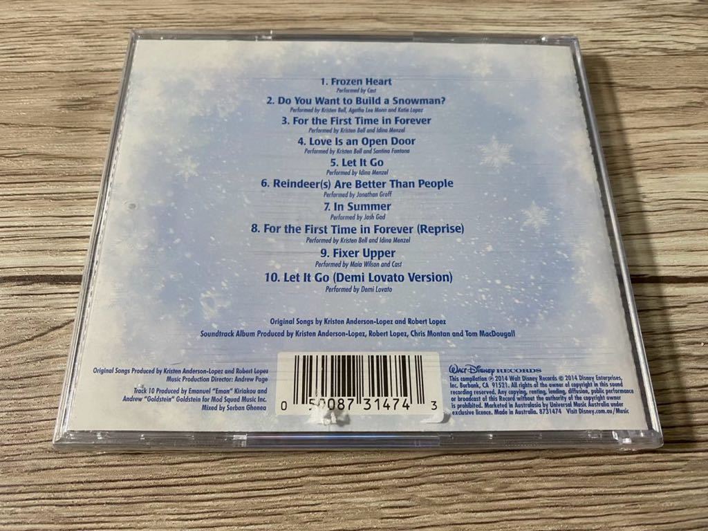 新品未開封　輸入盤　CD アナと雪の女王 サントラ OST Frozen The Songs Let It Go Kristen Anderson Lopez And Robert Disney ディズニー