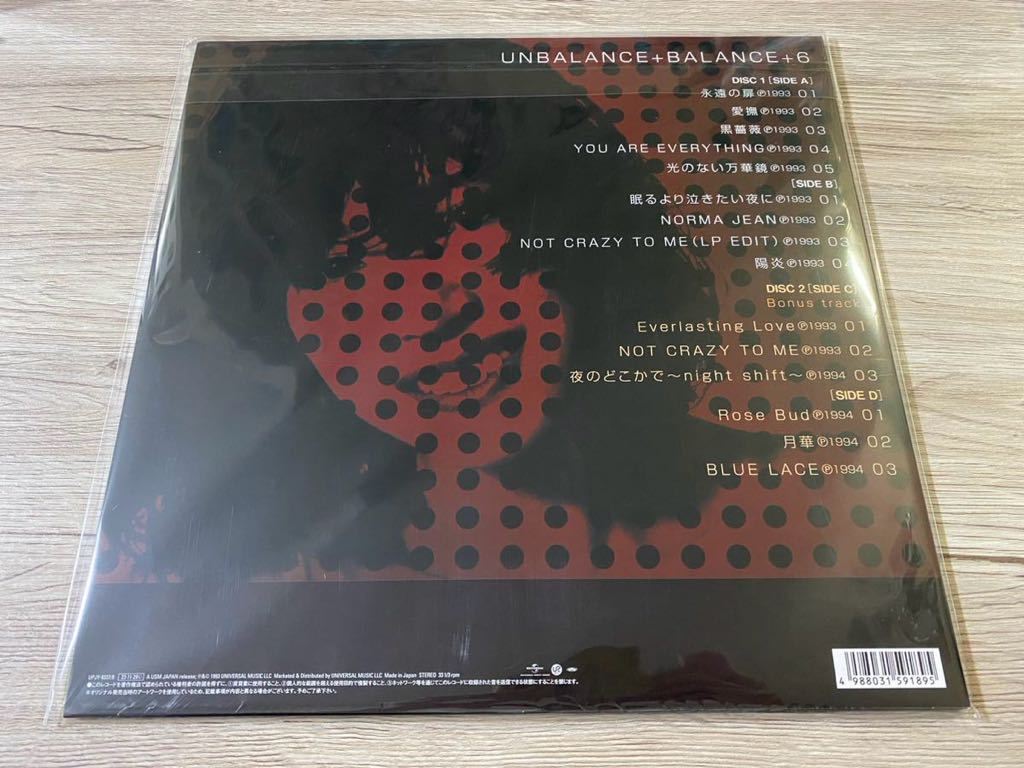 新品未開封　国内盤レコード2枚組　LP UNBALANCE+BALANCE +6 アナログ盤 中森明菜　Akina Nakamori_画像2