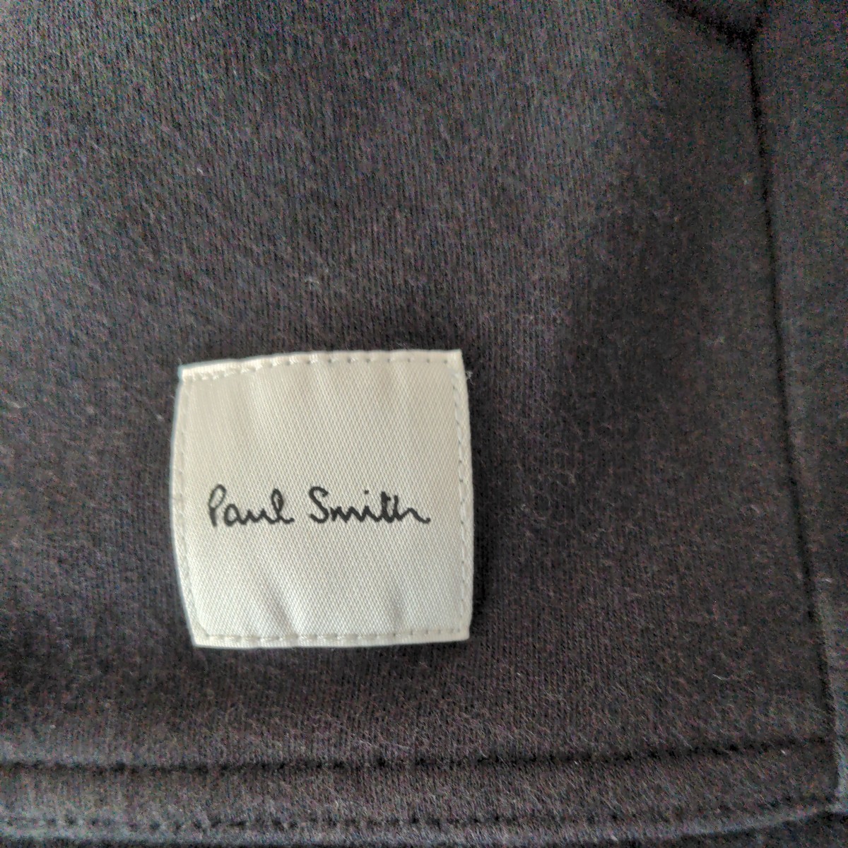 【美品】Paul Smith　ポールスミス マルチカラージップアップブルゾン　size LL　ブラック　_ウエスト廻りにブランドロゴ表記