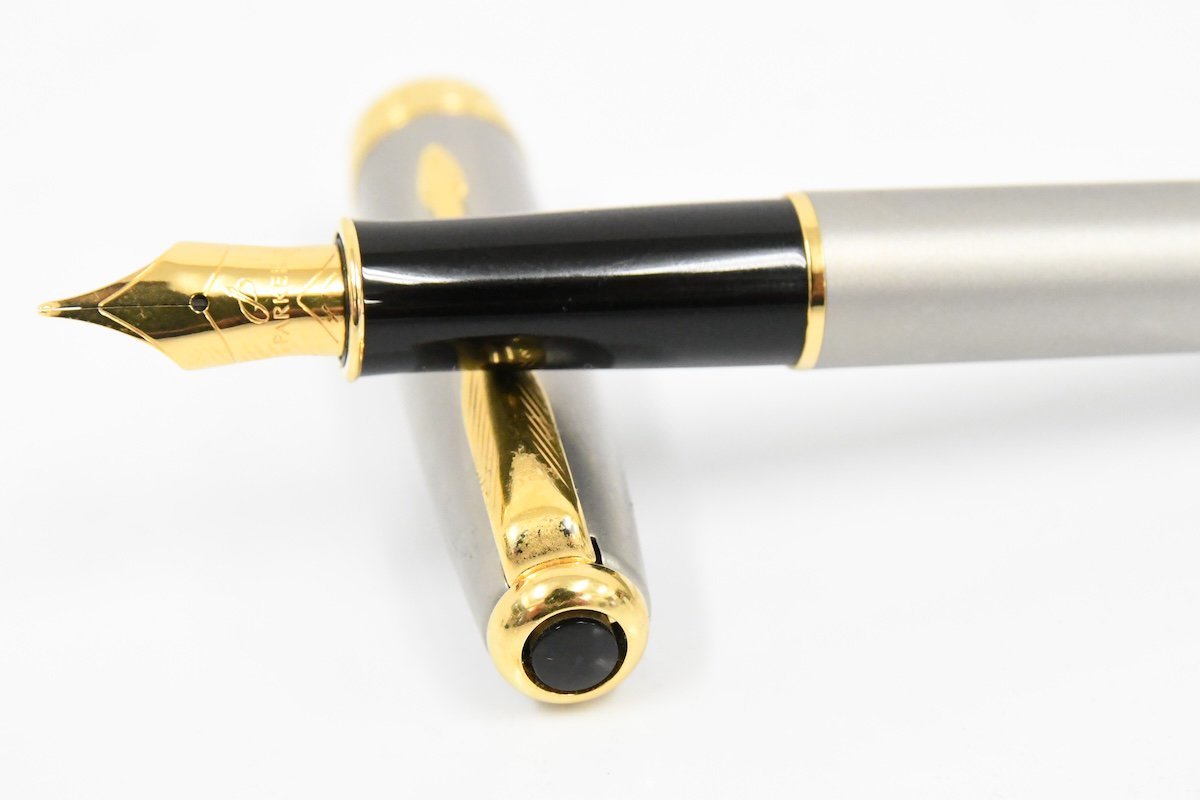 PARKER パーカー SONNET FRANCE P.III ソネット万年筆 シルバー コンバータ付き 20738928_画像1