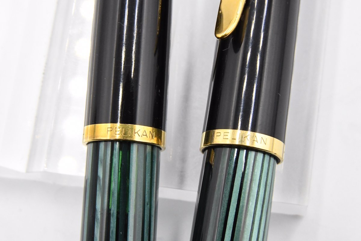 Pelikan ペリカン クラシック 万年筆 ボールペン 14C M グリーン 緑縞 20756738_画像5