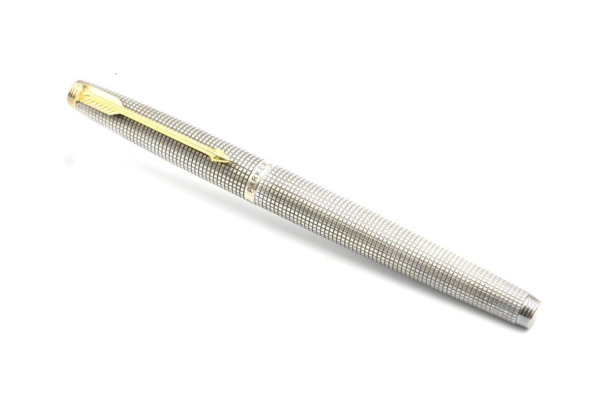 PARKER パーカー STERLING SILVER スターリングシルバー 14K 格子 万年筆 20785147_画像4