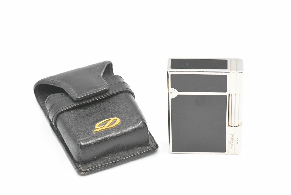 正式的 DE LAQUE 純正漆 ギャツビー デュポン S.T.Dupont 喫煙具 ライター CHINA 20787124 シルバー ブラック デュポン