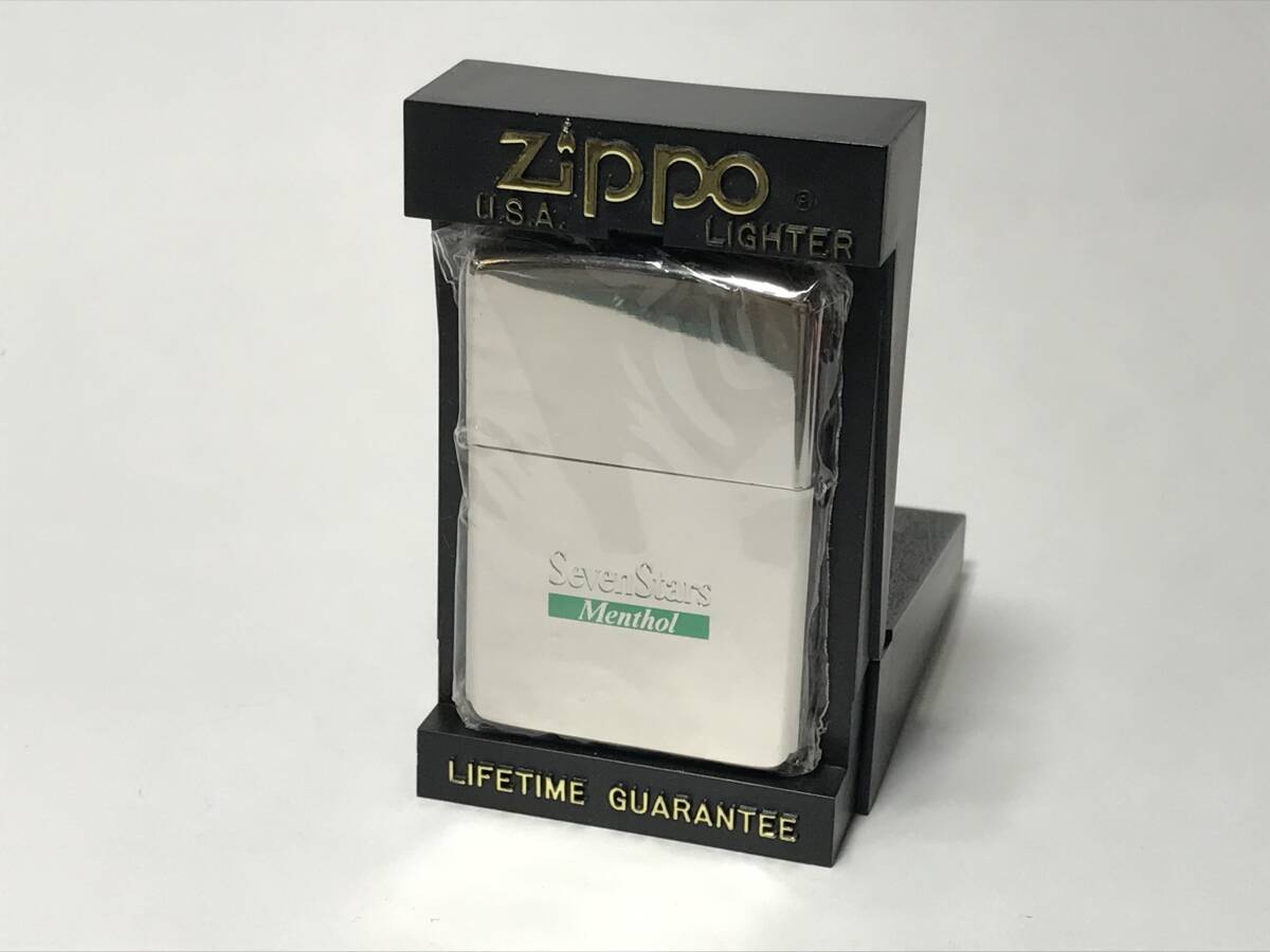 (020) ★ 未使用 ZIPPO ジッポ ★ 2000年製 ★ 2001年 Seven Stars セブンスター メンソール懸賞当選品 ★ 当時の応募ハガキ付 ★_画像3