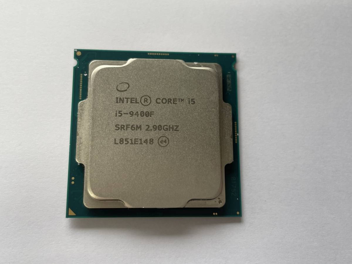 Intel Core-i5 9400F / 2.90GHz SRF6M CPU、中古動作品_画像1