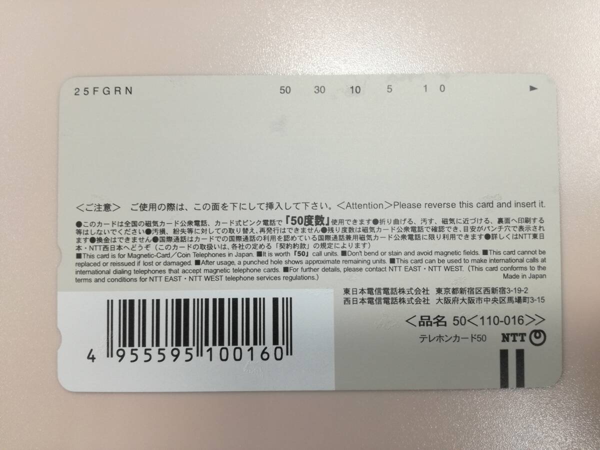 ■テレホンカード テレカ 50度数 ヤングジャンプ 沢尻エリカの画像2