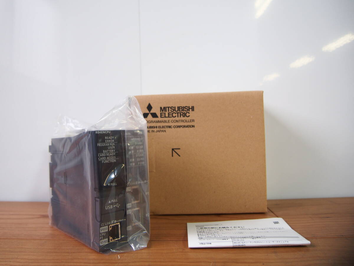 ★【1T0216-2α6】 新品、未使用 MITSUBISHI 三菱 R04ENCPU 2023年製 シーケンサー 動作保証_画像1