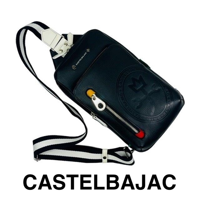 カステルバジャック　CASTELBAJAC　ボディバッグ　ワンショルダー　牛革ボディバッグ 　072911-2　クロ