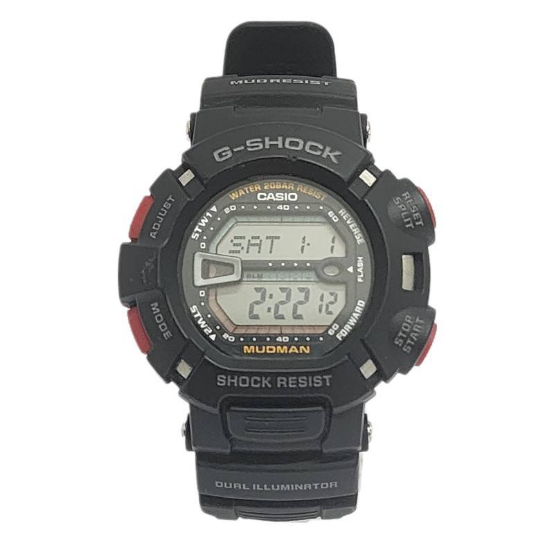 CASIO カシオ G-SHOCK クォーツ 腕時計 G-9000-1JF MUDMAN 稼働品 メンズ ブラック 本体のみ 【中古品】 22402K194_画像1