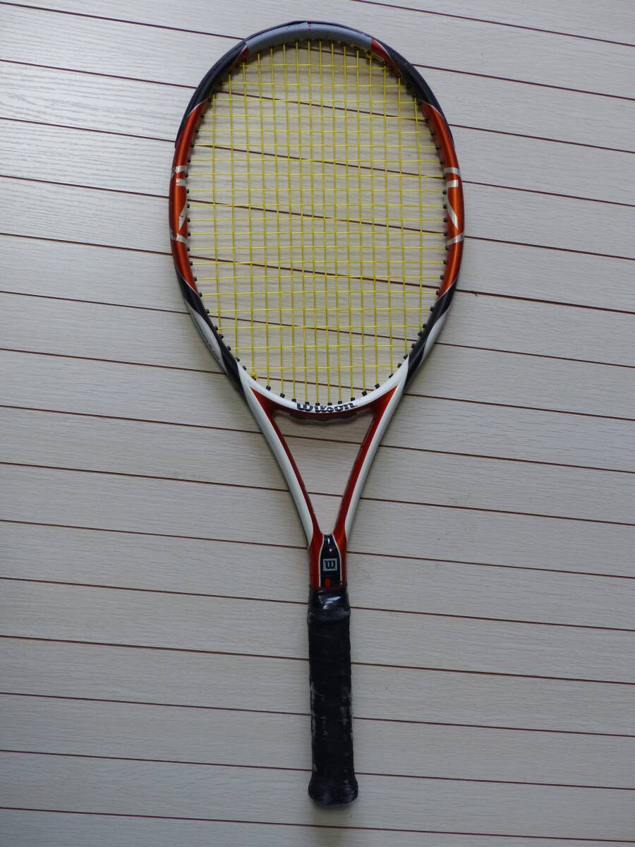 Wilson ウィルソン テニスラケット 硬式用　K FACTOR　MORE K ONTROL　K AROPHITE BLACK USED品!! １２０サイズ発送!! _画像2