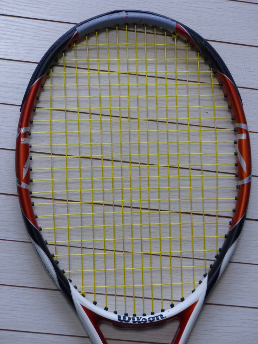 Wilson ウィルソン テニスラケット 硬式用　K FACTOR　MORE K ONTROL　K AROPHITE BLACK USED品!! １２０サイズ発送!! _画像3
