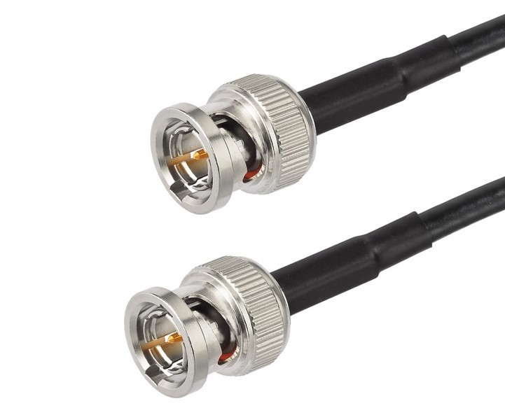  dual BNC for digital cable 1m 2 pcs set Belden12GHz silver plating single line, gilding pin plug (CHORD DAVE,M-Scaler,HUGO TT2,Blu and so on )