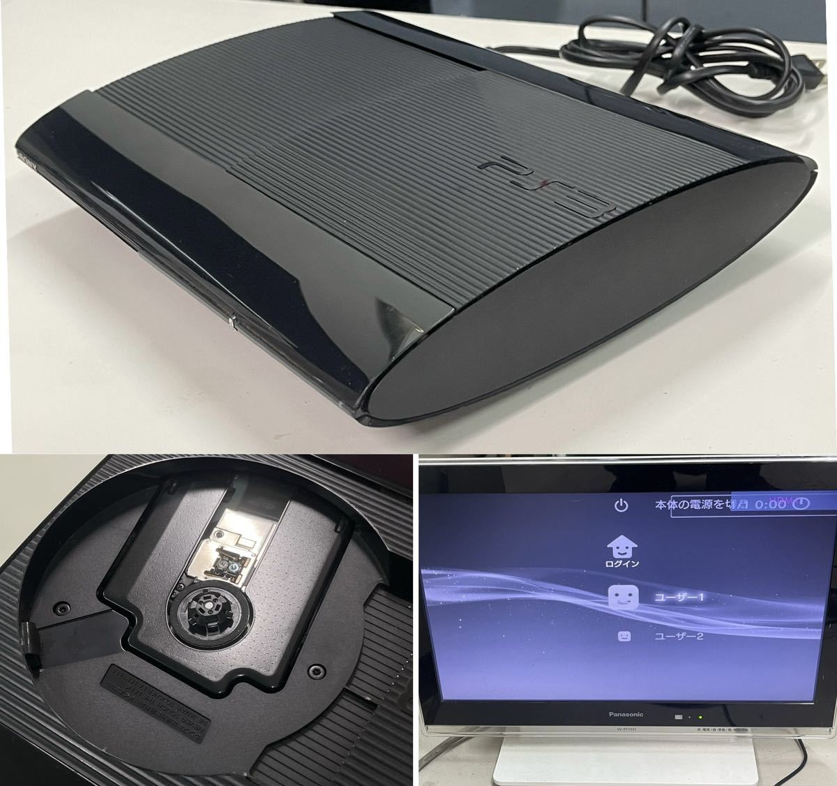 SONY PlayStation3 CECH-4000C 500GB 通電OKジャンク品 訳ありの画像1