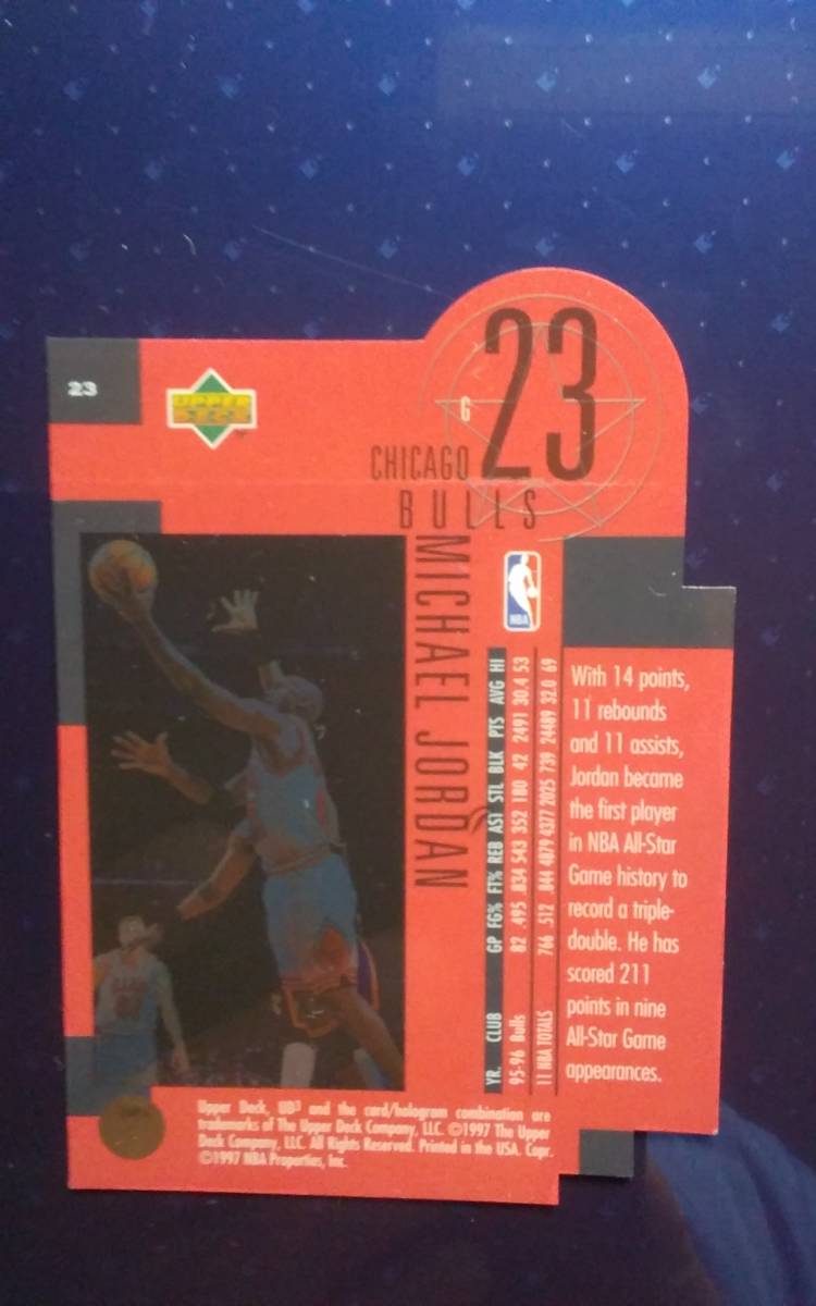 1997 UPPER DECK UD3 CHICAGO BULLS 【MICHAEL JORDAN】 レギュラーカード #23_画像2