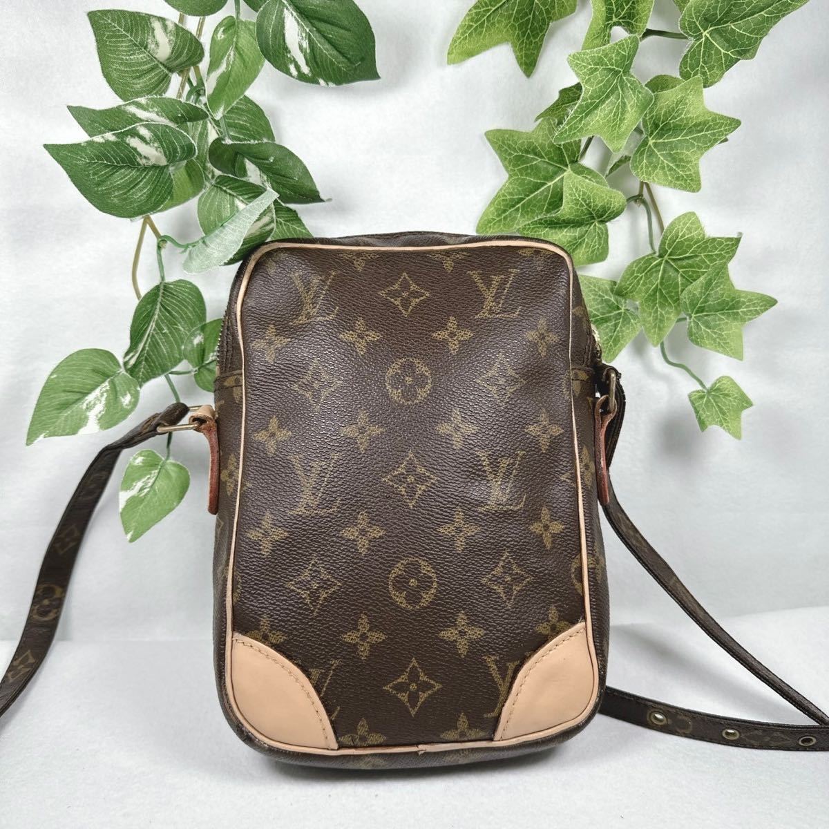 1円 LOUIS VUITTON ルイヴィトンモノグラム ダヌーブ ショルダーバッグ M45266 シリアル SL0021_画像2