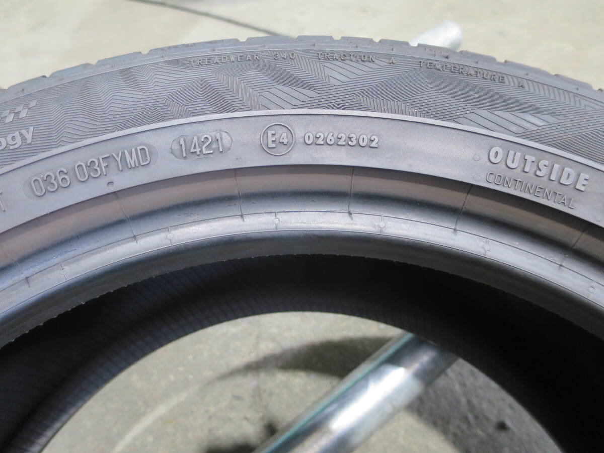 21年製 225/50R17 98W ◆CONTINENTAL ULTRA CONTACT UC6◆ 2本 J933 夏タイヤ_画像8