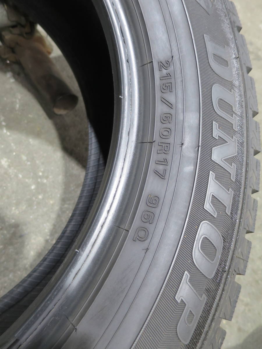 18年製バリ山 215/60R17 96Q ◆ダンロップ WINTER MAXX WM02◆ 4本 B770 スタッドレス_画像9