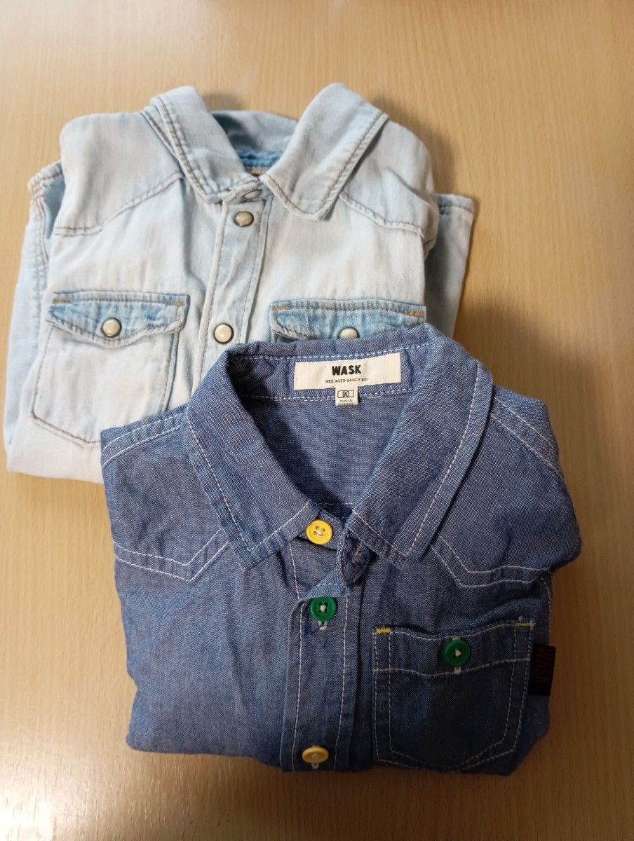 まとめ売り　90センチ　男の子 シャツ 子供服 デニム