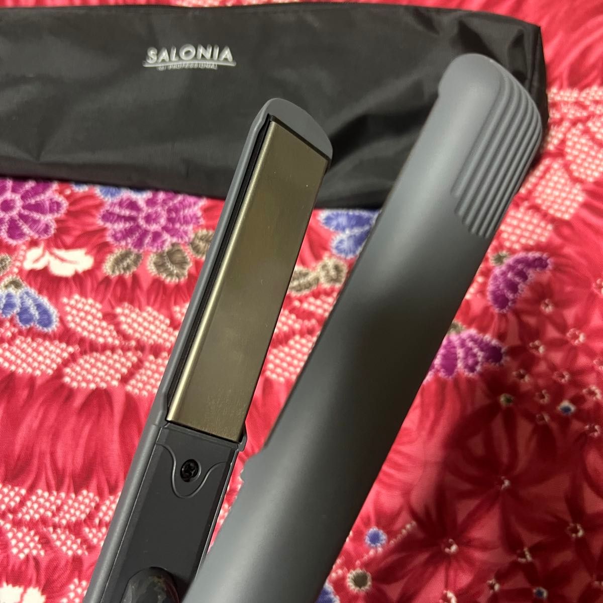 サロニア　SALONIA ストレートアイロン　SL-004SGR グレー　ヘアアイロン