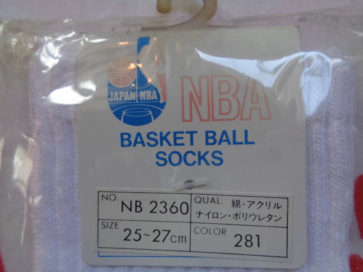 NBA　LAKERS　バスケットボールソックス　ハイソックス　靴下　２５～２７㎝　NB2360☆未使用_画像4