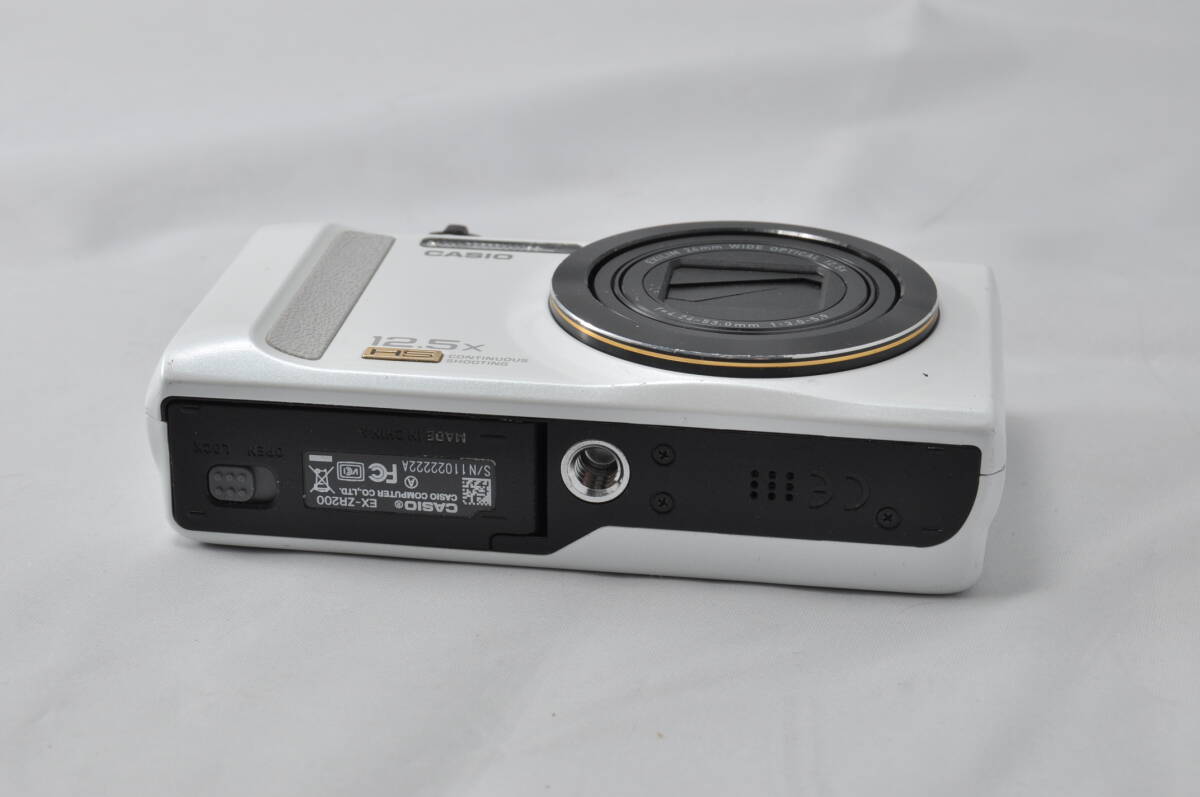 CASIO EX-ZR200 ホワイト カシオ コンパクトデジタルカメラ #24221b_画像6