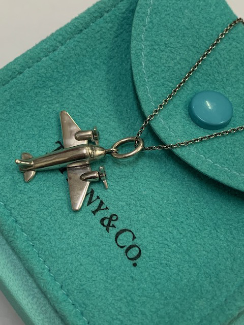 希少 Tiffany&Co. ティファニー エアープレーン シルバー ネックレス SV925 プロペラ飛行機の画像5