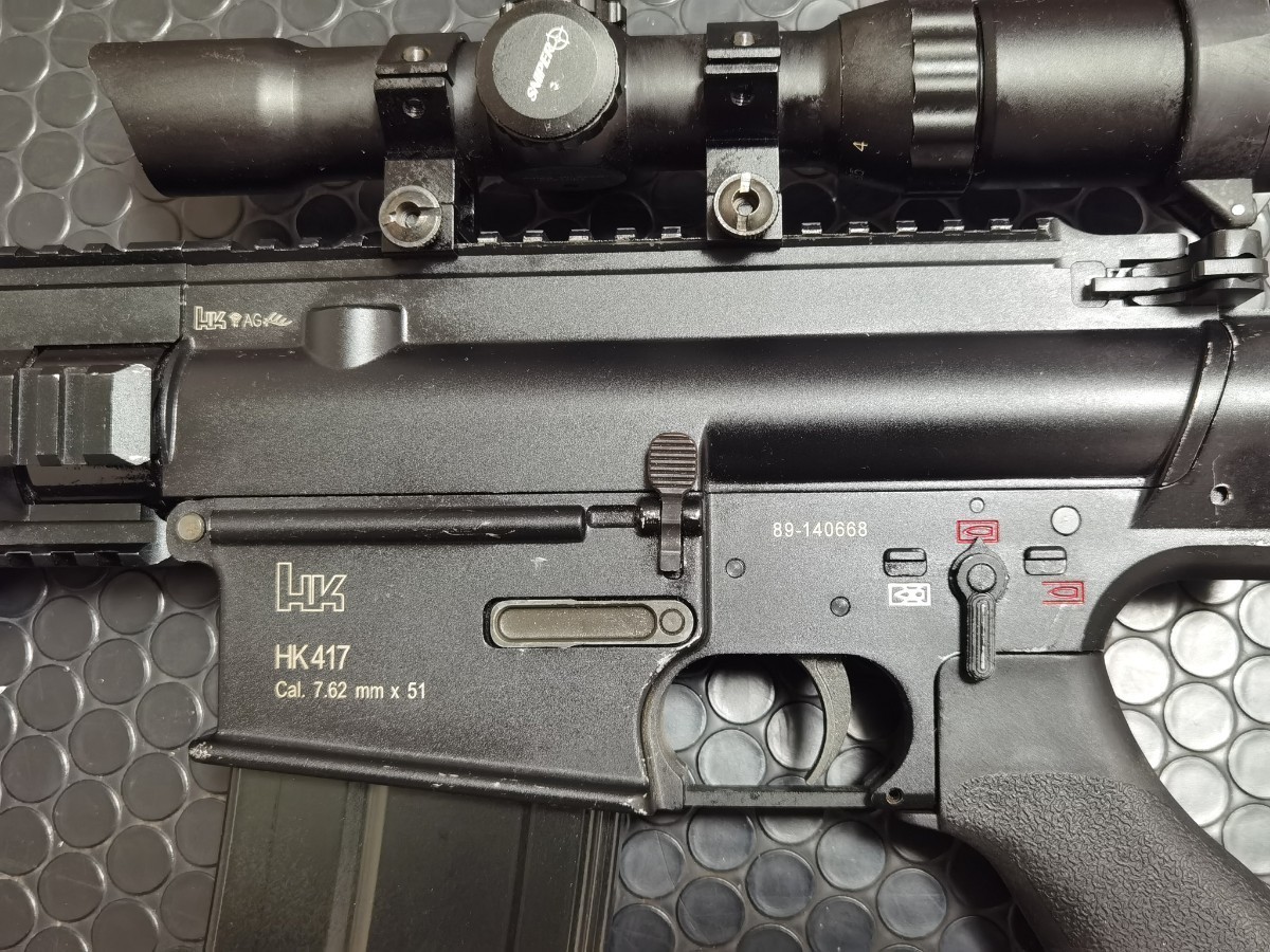 VFC H&K　HK417　GBB フルメタル ガスブローバック 可変ズームスコープ　カスタム　強烈リコイル_画像5