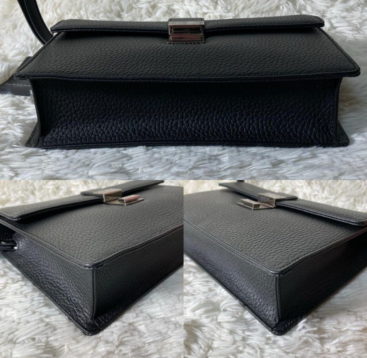 アパレル】 未使用品 BURBERRY バーバリー セカンドバッグ シボ アパレル】 未使用品 BURBERRY バーバリー セカンドバッグ シボ
