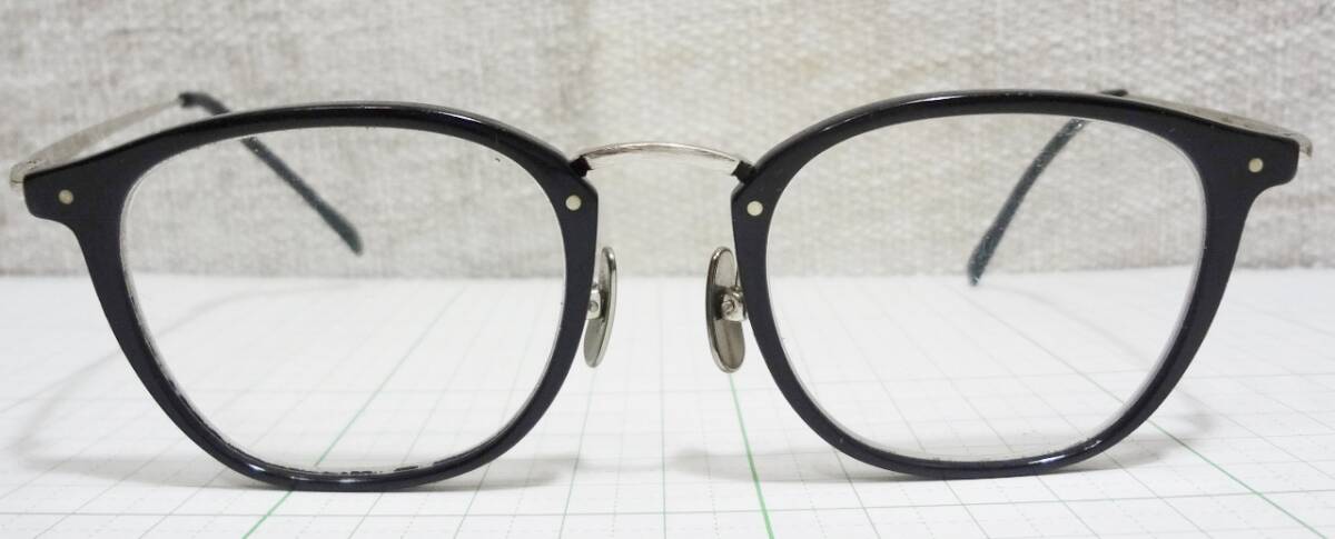 YELLOWS PLUS イエローズプラス チタン　ボストン　眼鏡　メガネ　めがね　47□21　MADE IN JAPAN