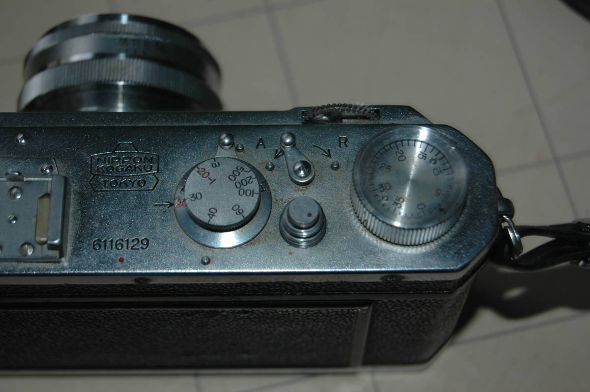 ニコン レンジファインダー Nikon S と レンズ:2本 50mm F2 / 105mm F2.5 used/使えそうですがNCで　検) 日本光学 NIPPON KOGAKU _画像4