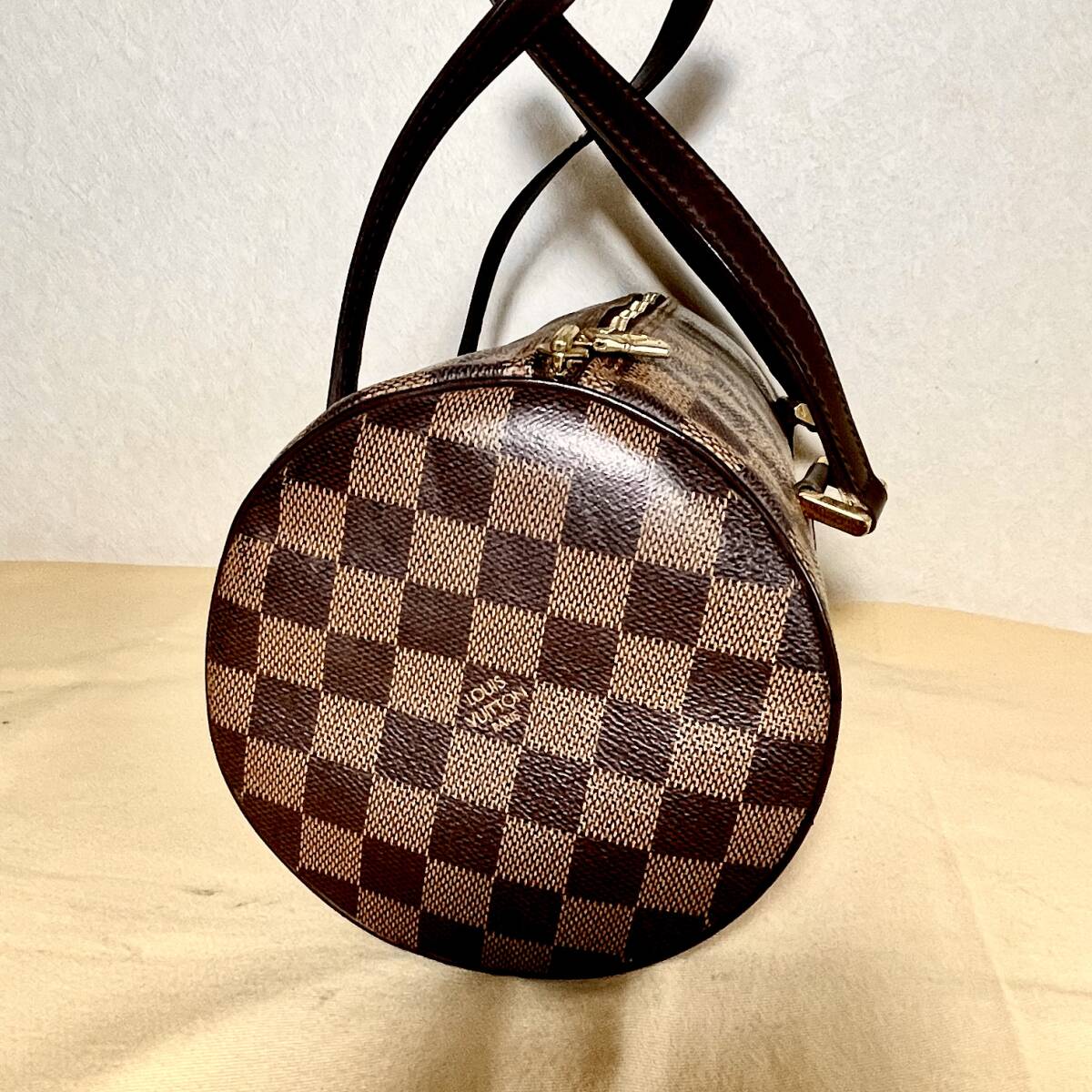 1円　美品　LOUIS VUITTON パピヨン30 ハンドバッグ ダミエ エベヌ N51303_画像4