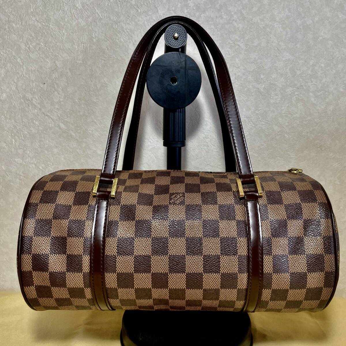 1円　美品　LOUIS VUITTON パピヨン30 ハンドバッグ ダミエ エベヌ N51303_画像2