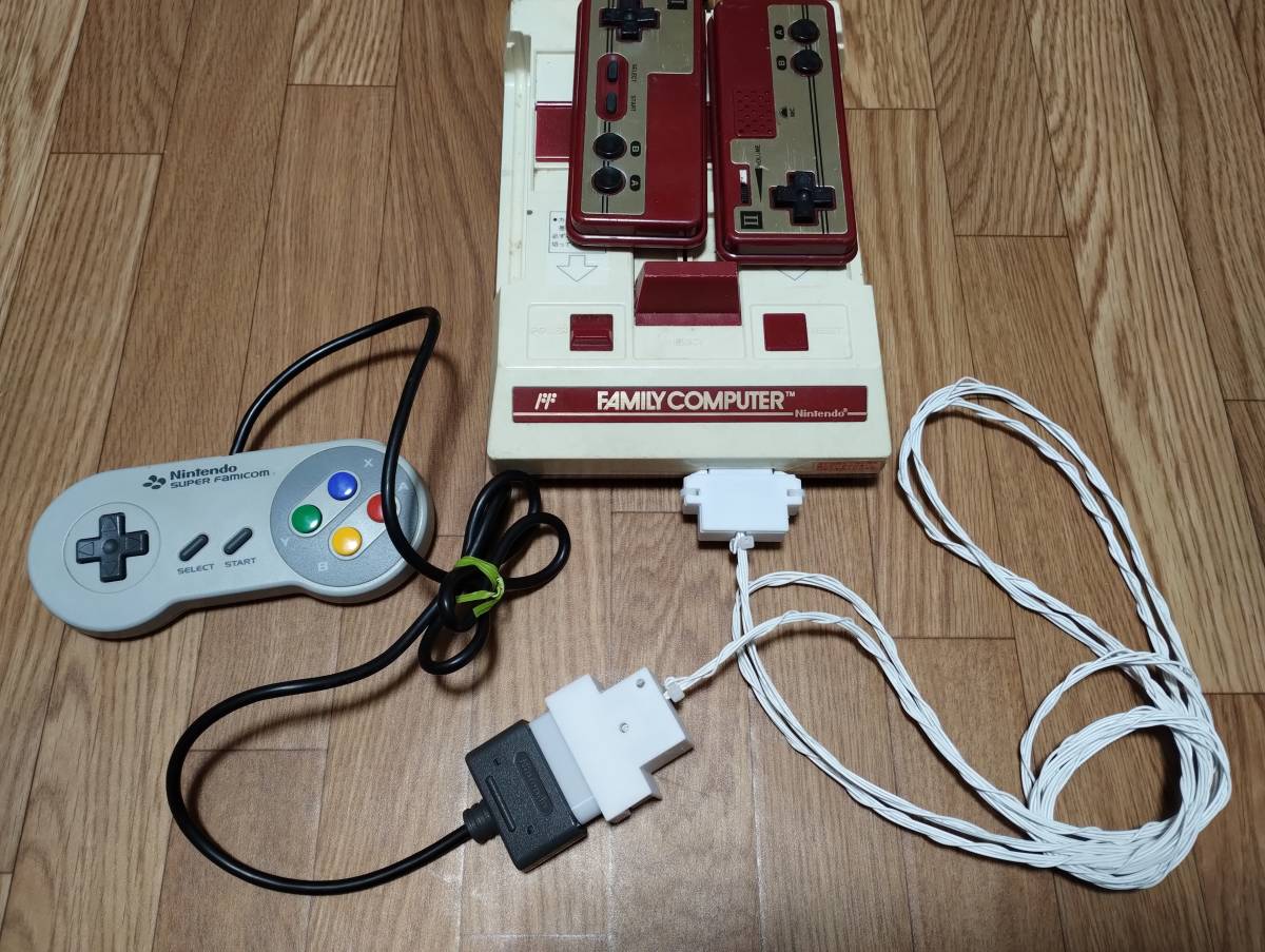 FC コントローラー コンバーター ファミコン ニューファミコン 変換 15ピン pin nes to snes sfc スーパーファミコン fc 2M 延長 