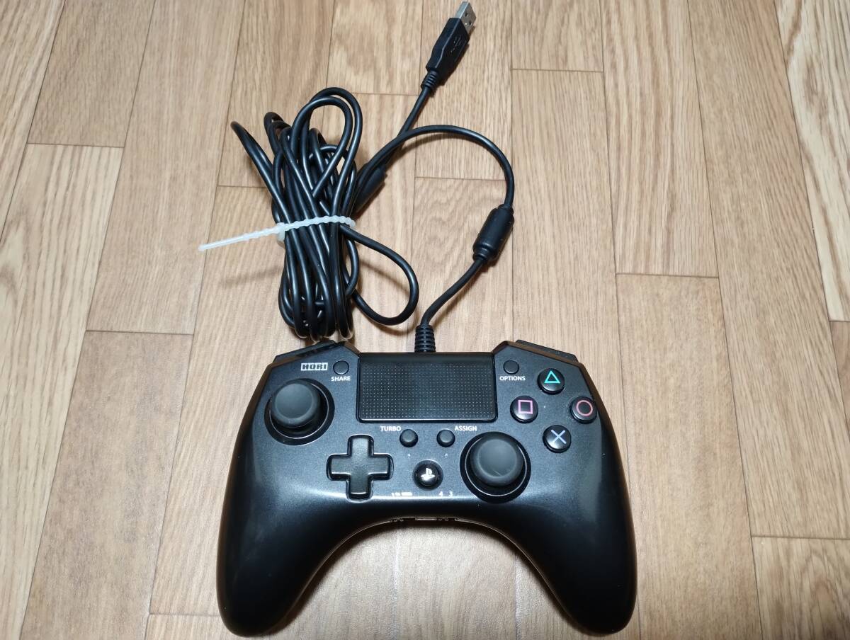 PS4 ホリ FPS プラス　＋　コントローラー　連射機能付き　ブラック_画像1