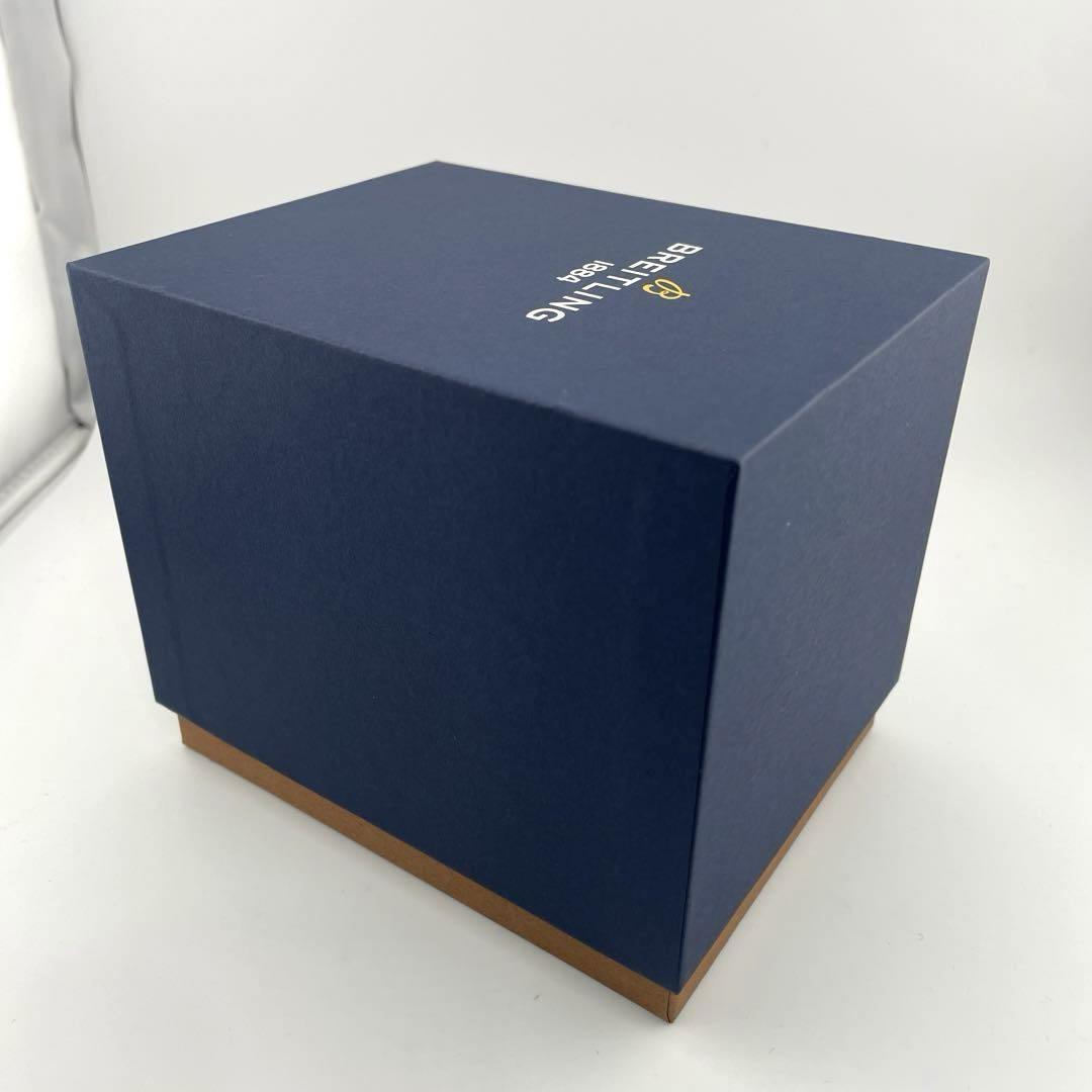 c121【ブライトリング】BREITLING 箱 BOX ボックス レザー 本革 純正品 正規品 型押し 廃盤 インテリア 飾り オフィス 置き物 撮影_画像8