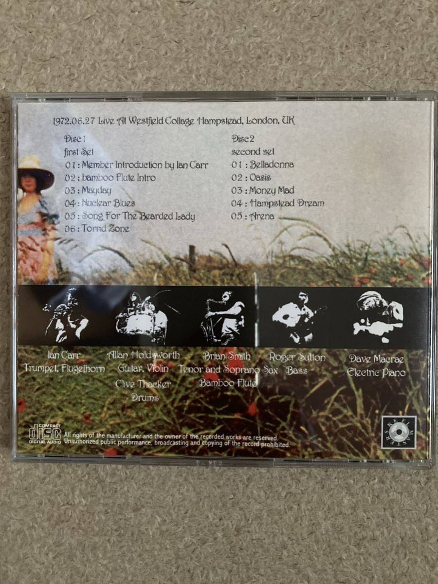 ニュークリアス ライヴ allan holdsworth live 1972 2枚組 CD アラン ホールズワース ブートcd プレス盤の画像2