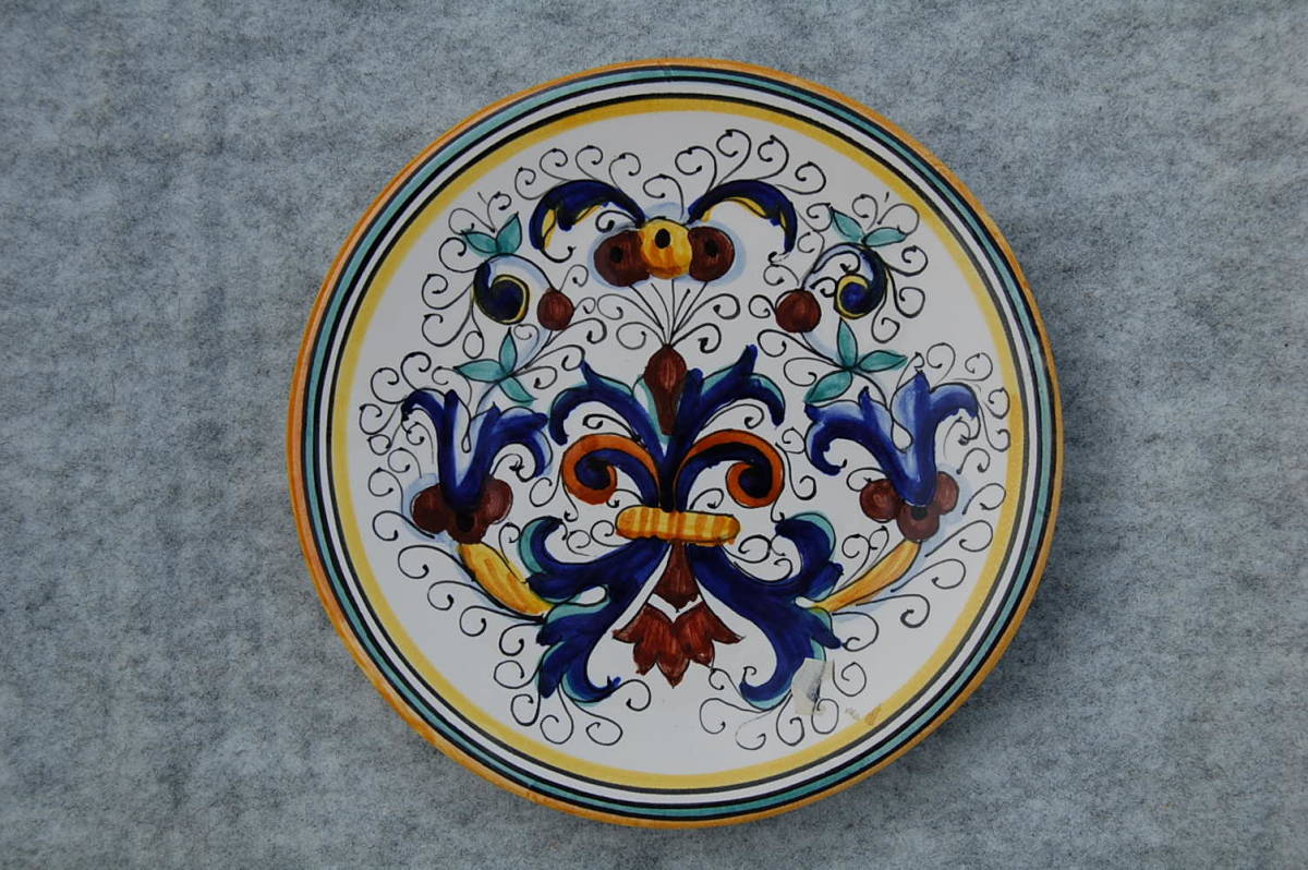 ●シリアル№入り／西洋陶磁器の飾り皿「LA CONCA AZZURA」_画像1