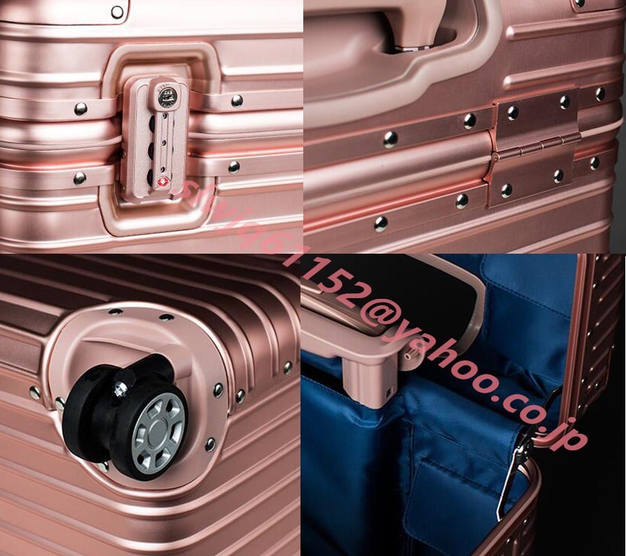  aluminium suitcase aluminium alloy body 20 -inch TSA lock machine inside bringing in trunk carry bag Carry case small size 