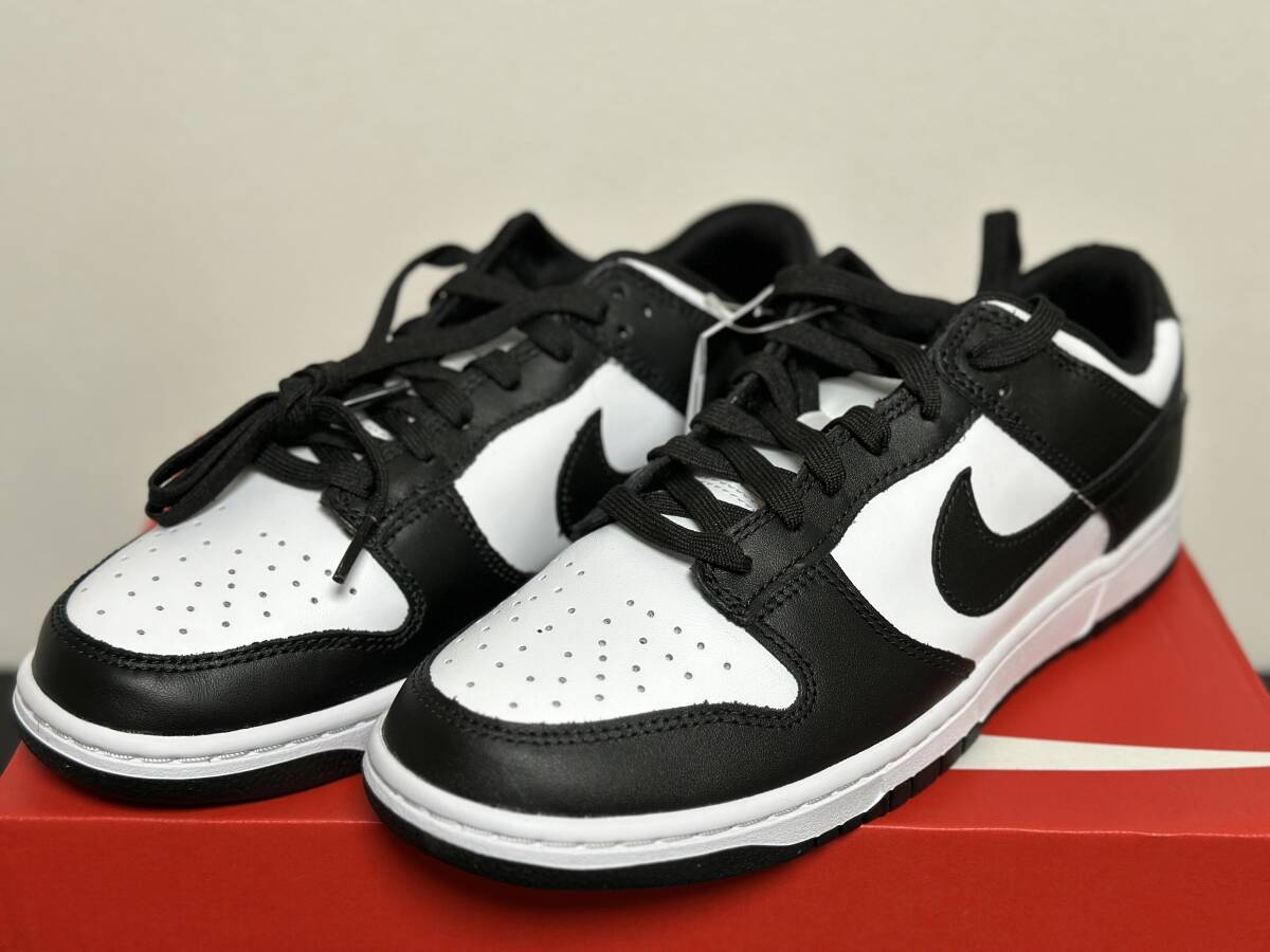 ダンク　LOW　レトロ　ホワイト　ブラック　28　DUNK LOW RETRO "WHITE BLACK" DD1391-100