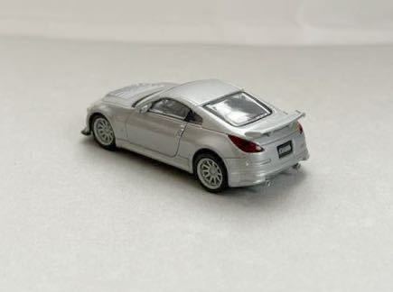 アオシマ1/64 オプションミニカーコレクション amuse アミューズ 350Z CSL シルバー　NISSAN フェアレディZ33 ジャンク品_画像4