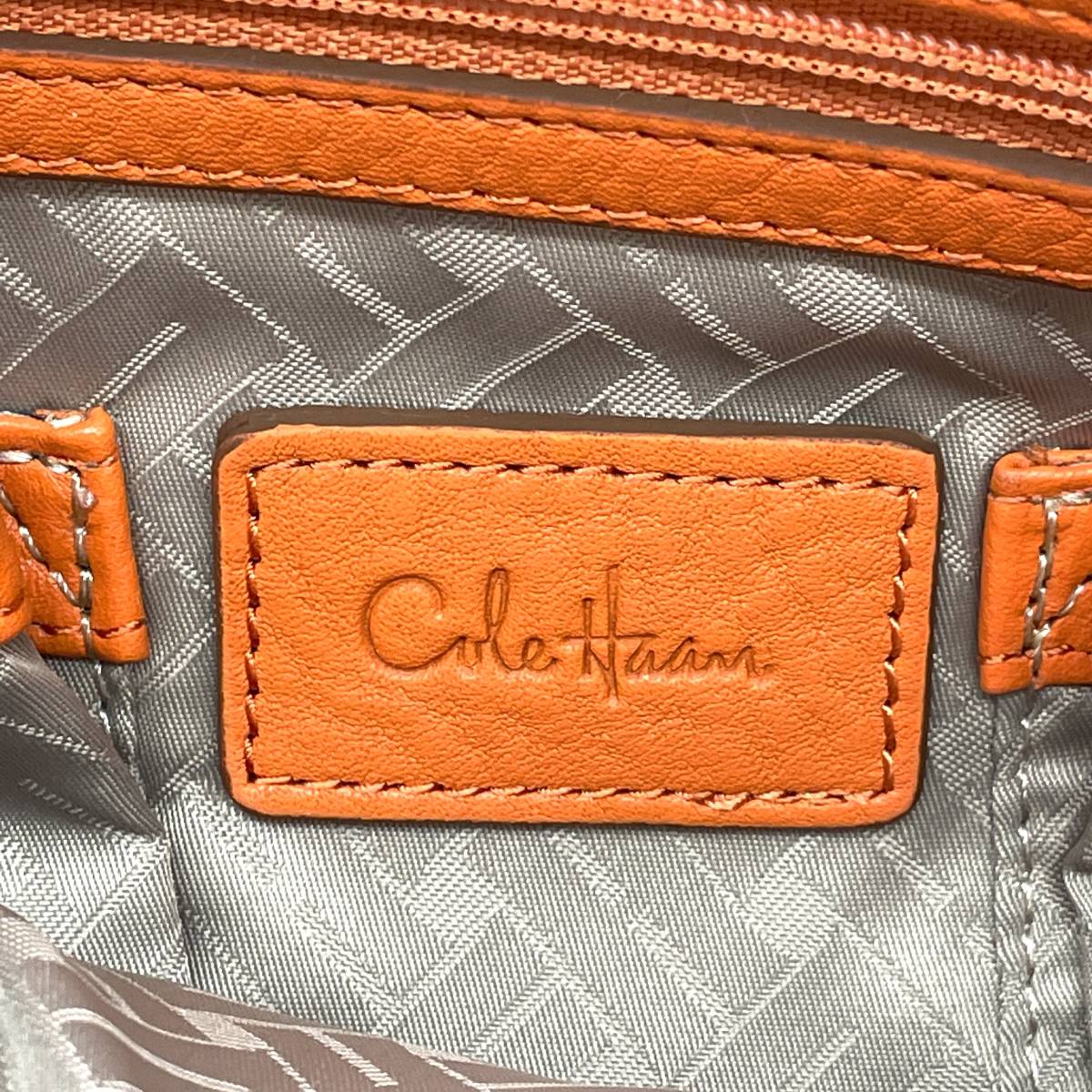 ◇美品 格安スタート◇ COACH コーチ ハンドバッグ トートバッグ 腕かけ オールレザー オレンジ レディース ビジネスバッグ 大容量_画像9